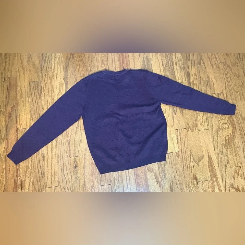 Van Heusen- Men's Purple V-Neck Sweater‎ Size M